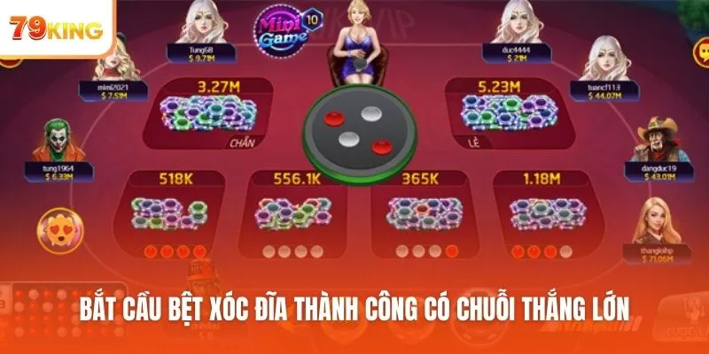 Bắt cầu bệt Xóc Đĩa thành công có chuỗi thắng lớn